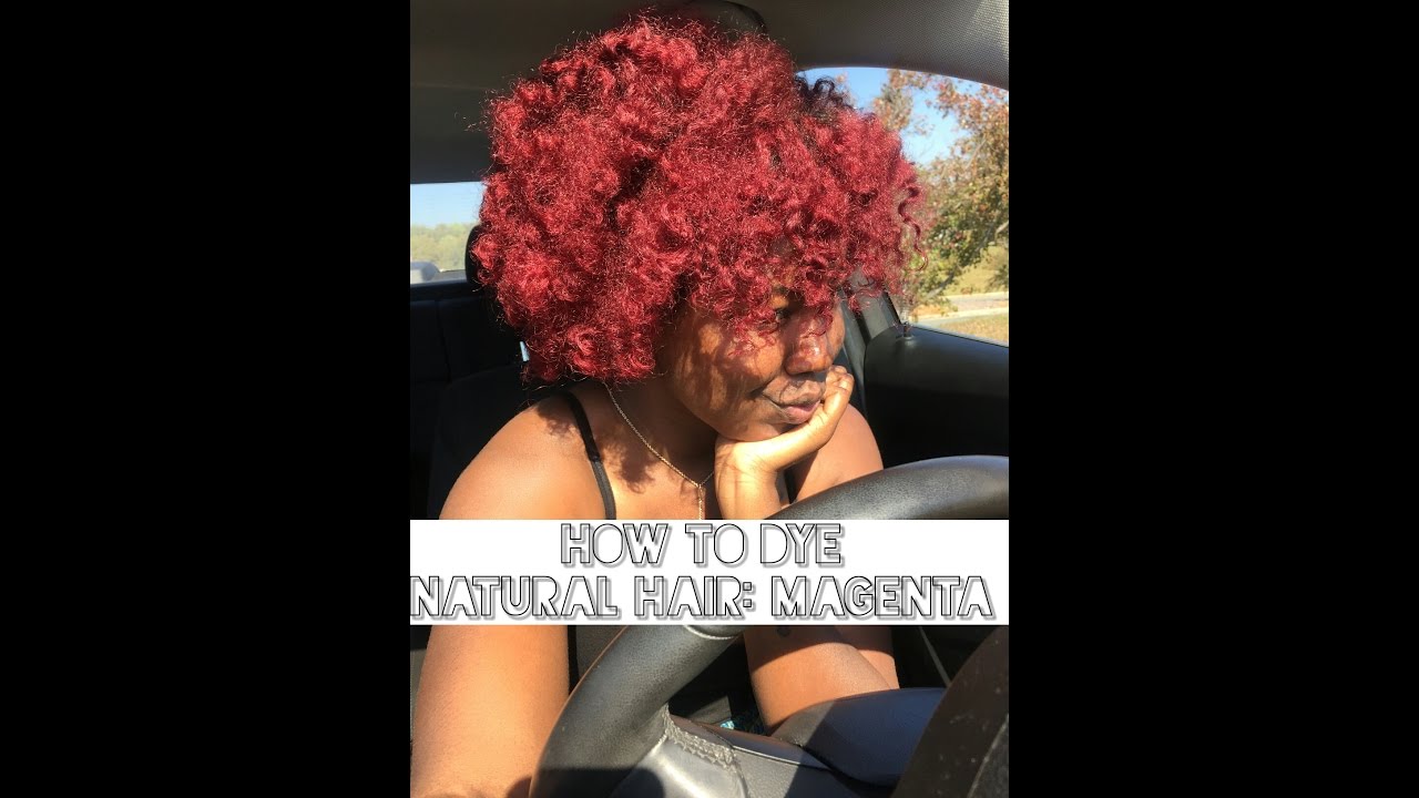DYING MY NATUAL HAIR MAGENTA| LOREAL HIGH COLOR HIGHLIGHTS