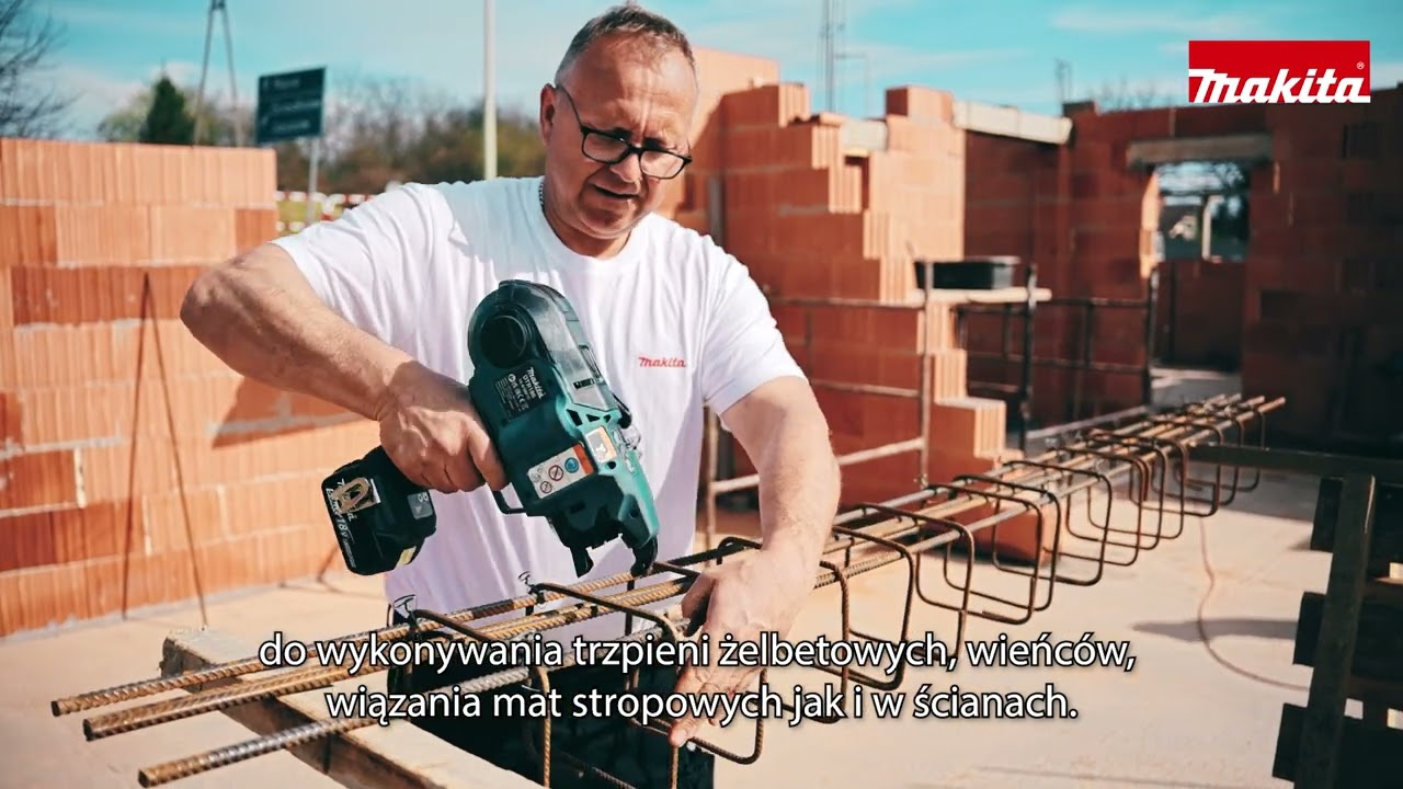 DTR 180 wiązarka do zbrojeń Makita na budowie!
