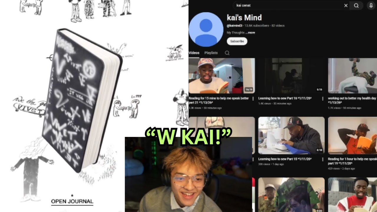 JasonTheWeen Reacts To Kai Cenat's Vivet Clothing Brand & kai's Mind YouTube Channel!