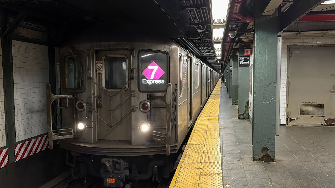 R62A 7 Express Train Action