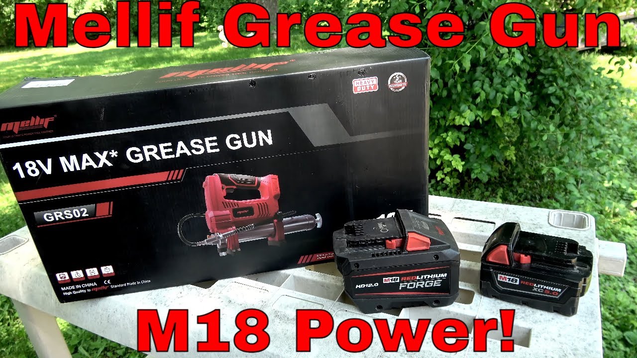 Mellif Cordless Grease Gun Review – Direct Fit for Milwaukee M18