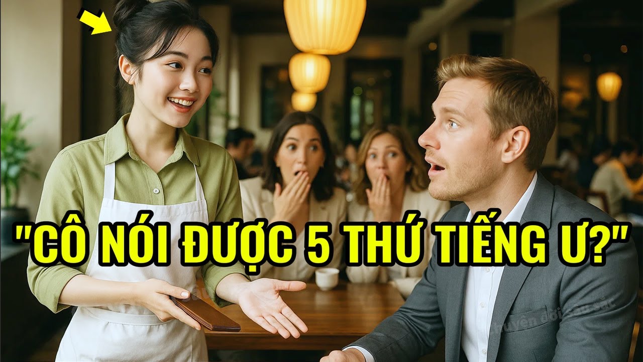 Cô phục vụ cơm tấm bị cười nhạo quê mùa, ai ngờ cô đáp trả bằng 5 thứ tiếng khiến tỷ phú Úc si mê