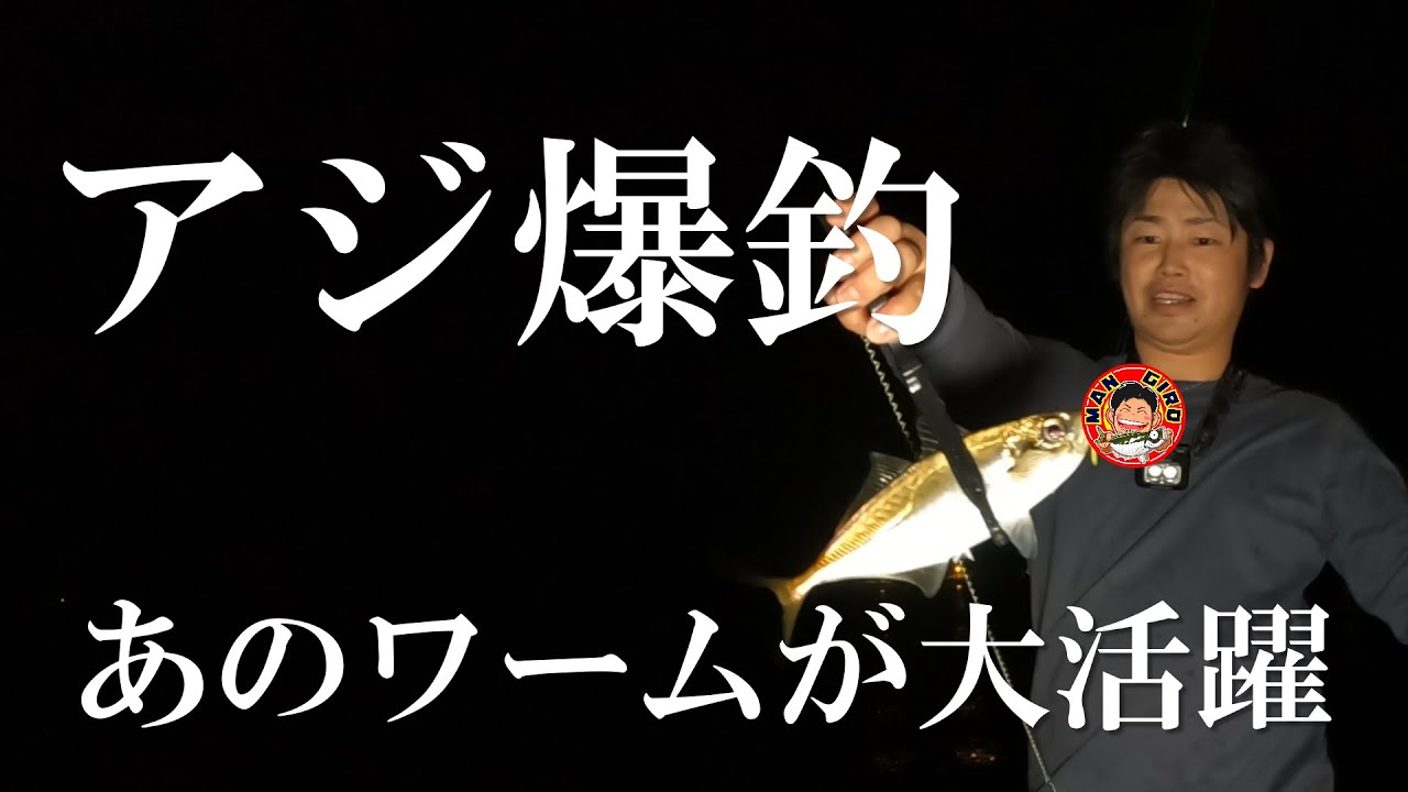 アジ爆釣！あのワームで横の人の倍釣れました！