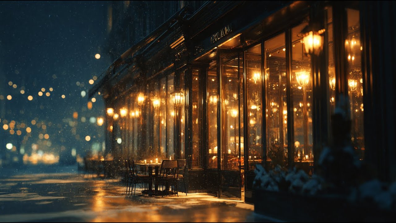 playlist | 겨울 밤, 창가에 흐르는 따뜻한 재즈 ☕❄️ | winter jazz cafe