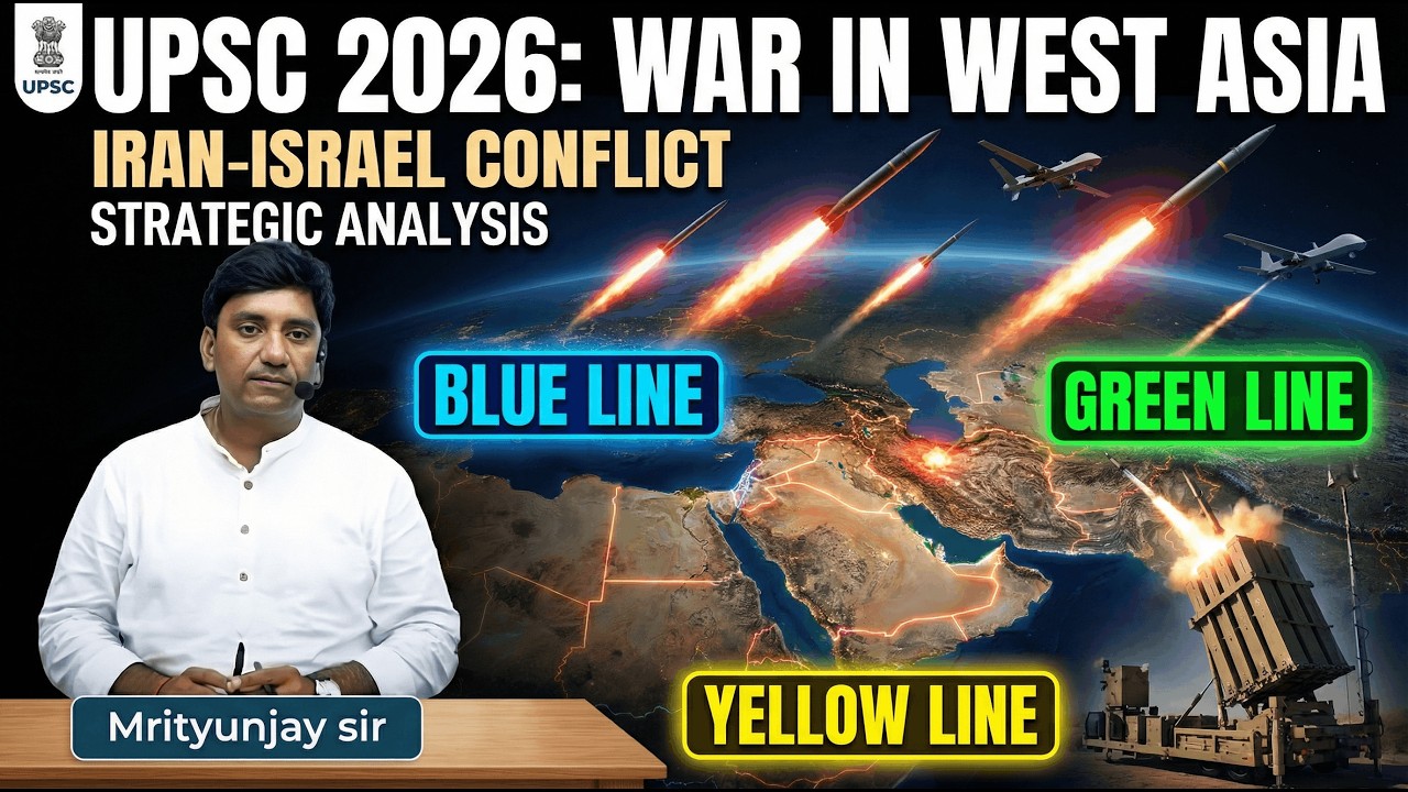 Iran–Israel Conflict & West Asia Mapping | UPSC 26 | Bilingual