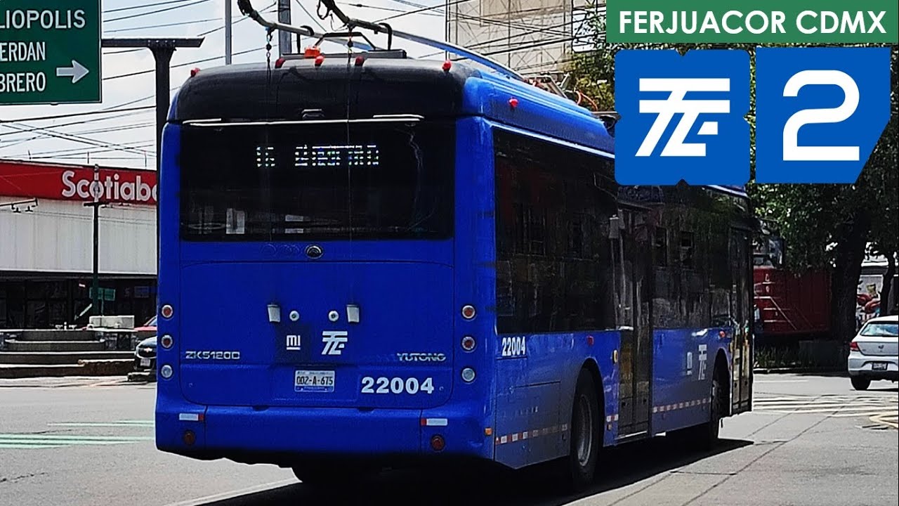 Trolebús CDMX - Línea 2 - De Metro Chapultepec a Metro Pantitlán - RECORRIDO COMPLETO
