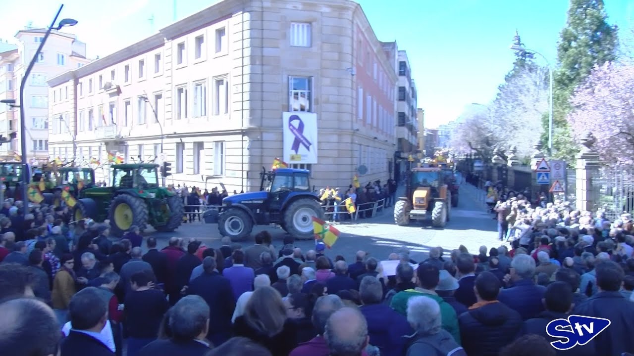 Agricultores, ganaderos y tractores toman Soria para defender su profesión