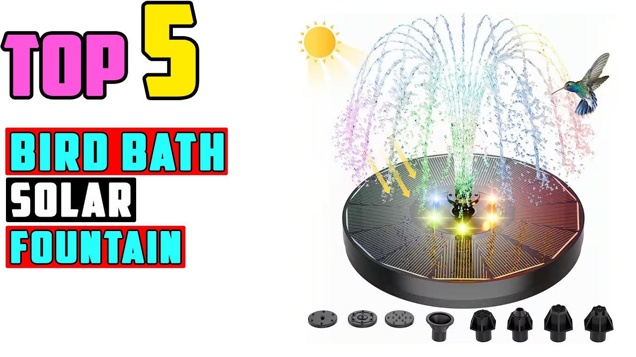 TOP 5 Best Solar Fountain for Bird Bath 2026