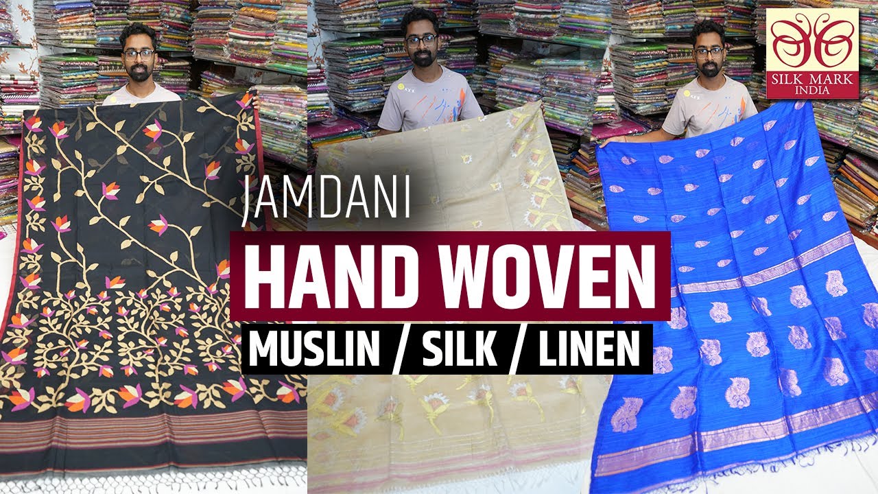 Mesmerizing Hand Woven Muslin Jamdani, Khadi, Cotton, Silk Saree Wholesaler in Nadia, Shantipur