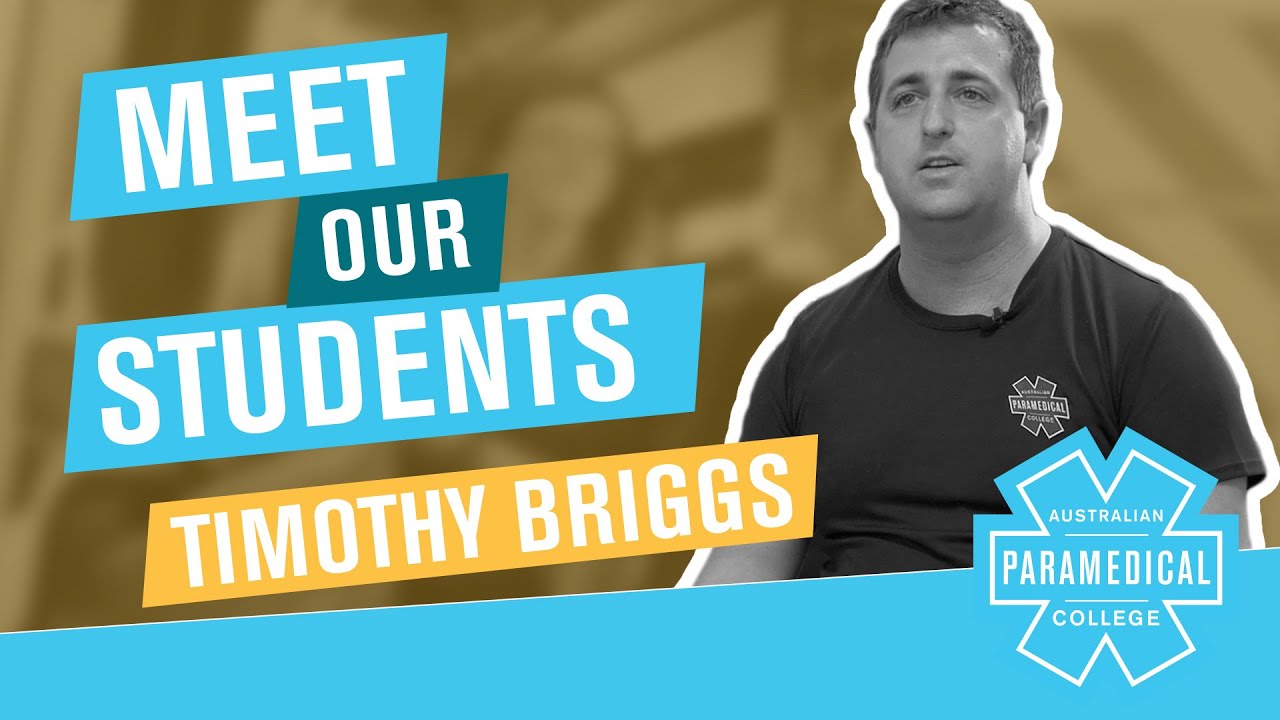 Meet APC Student Timothy Briggs - Studying Diploma of Paramedical Science