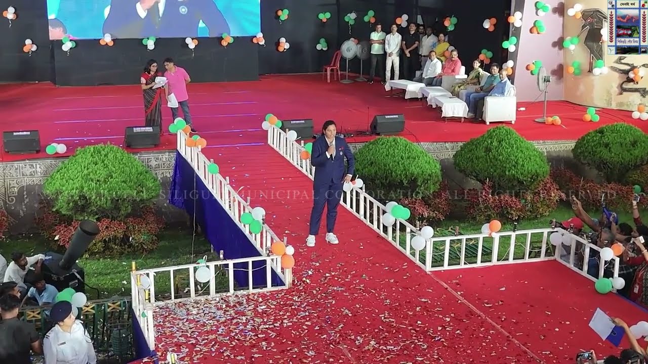 Civic Reception of Richa Ghosh by Siliguri Municipal Corporation