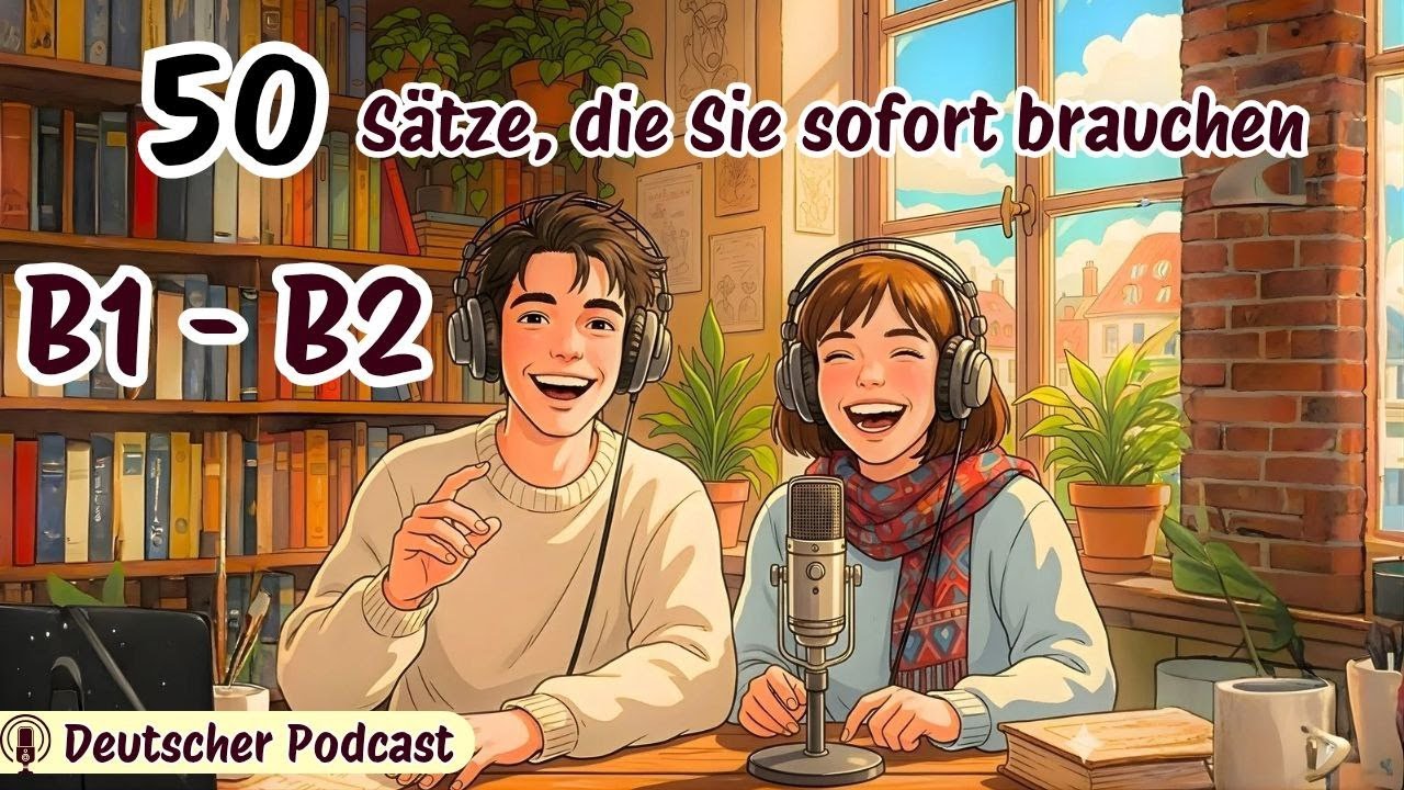 50 deutsche Sätze, die dir im echten Leben fehlen 😳 | Sprich wie ein Muttersprachler (B1–B2)