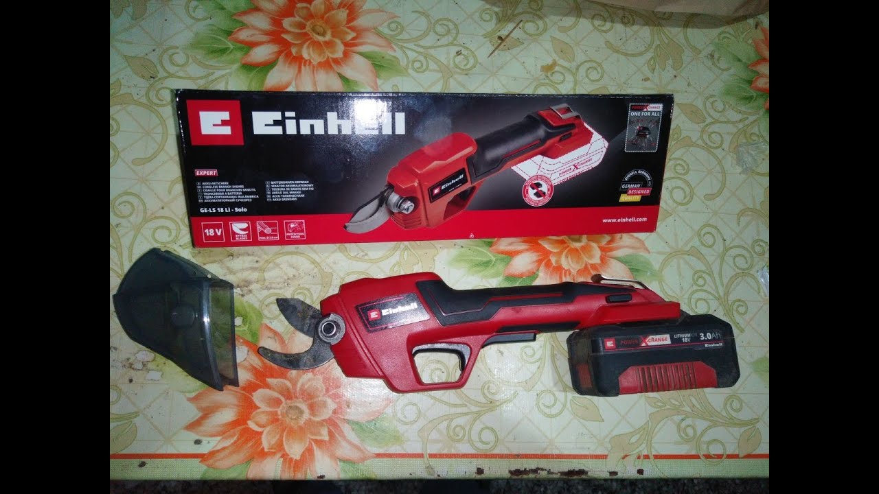 PODANDO con tijera a batería 18 v Einhell