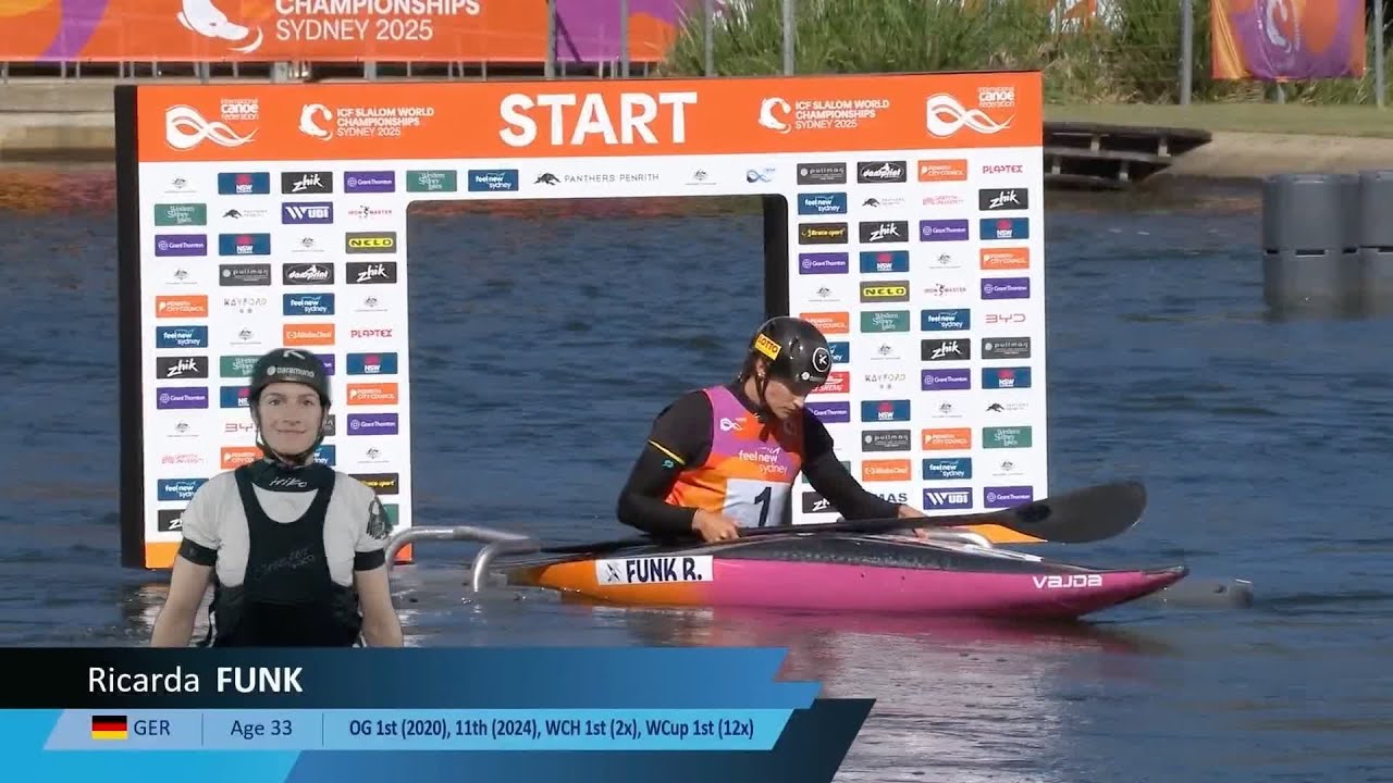 Ricarda Funk GER Women's Kayak Slalom Final / 2025 ICF Canoe-Kayak Slalom World Championships Sydney