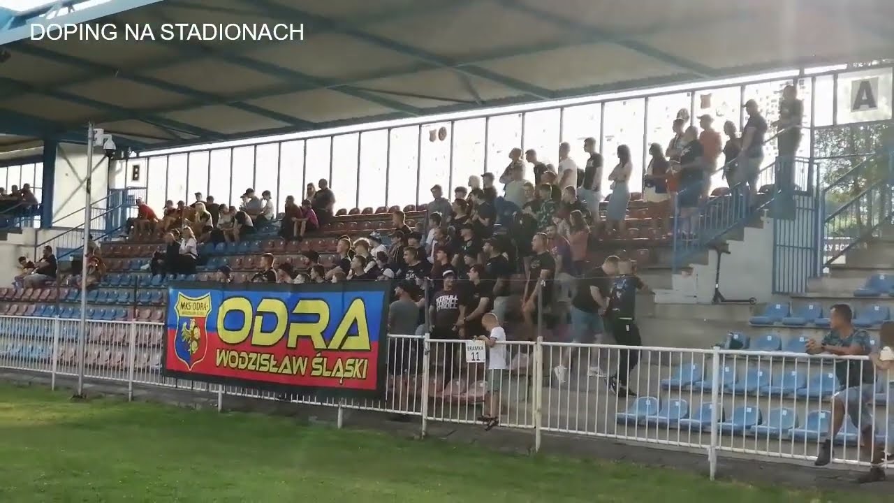 "DEGRADACJI PRZYSZEDŁ CZAS, 4 LIGA WITA NAS" - pożegnanie z 3 ligą kibiców Odry Wodzisław 17.06.2023