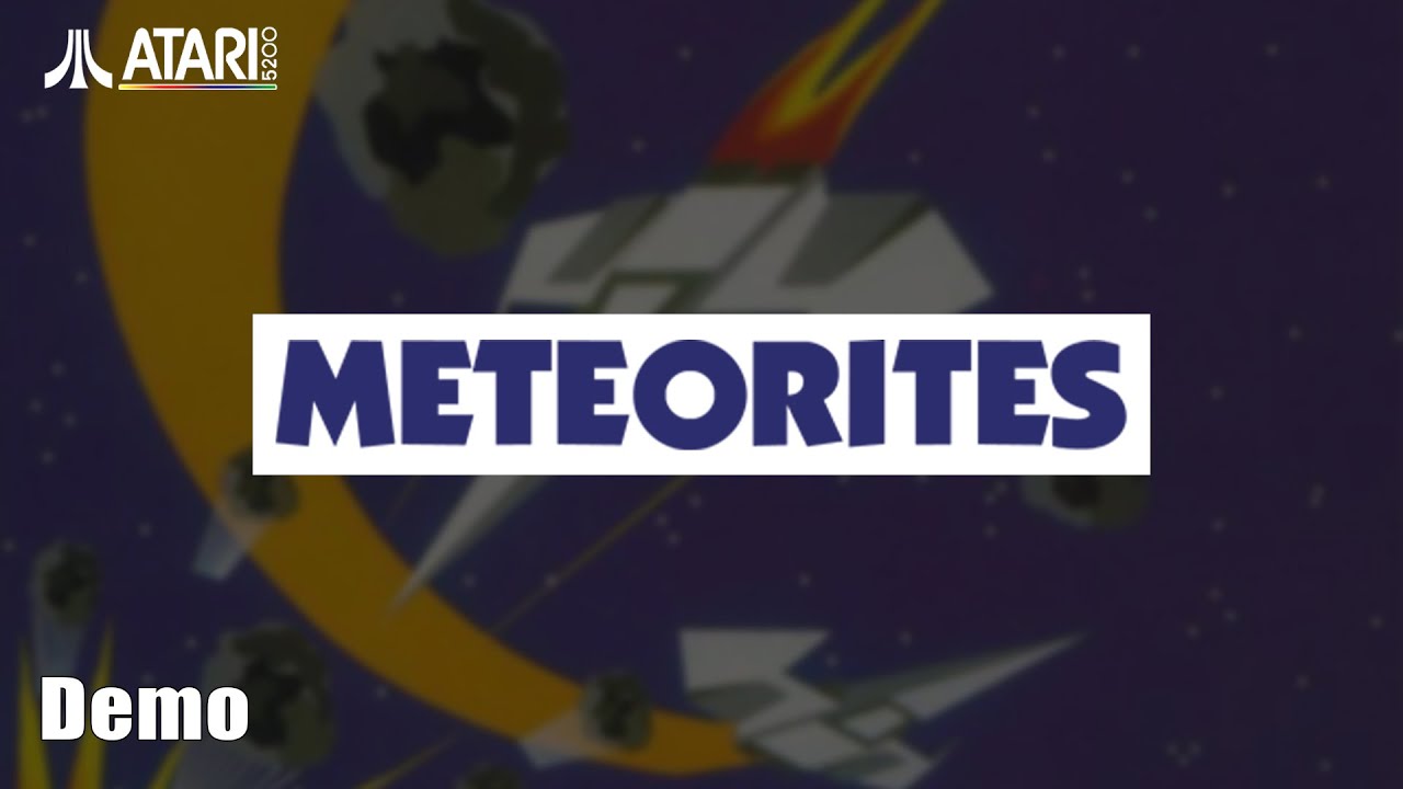 Давайте поиграем в «Метеориты» | Демоверсия | Atari 5200 - NR