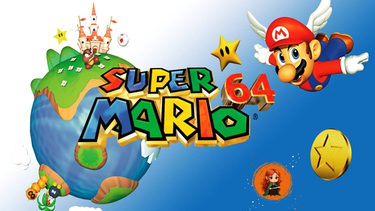 🔴Super Mario 64, jogo retrô da vez! #supermario       #mêsdamulher 🌹 #rumoaos1k