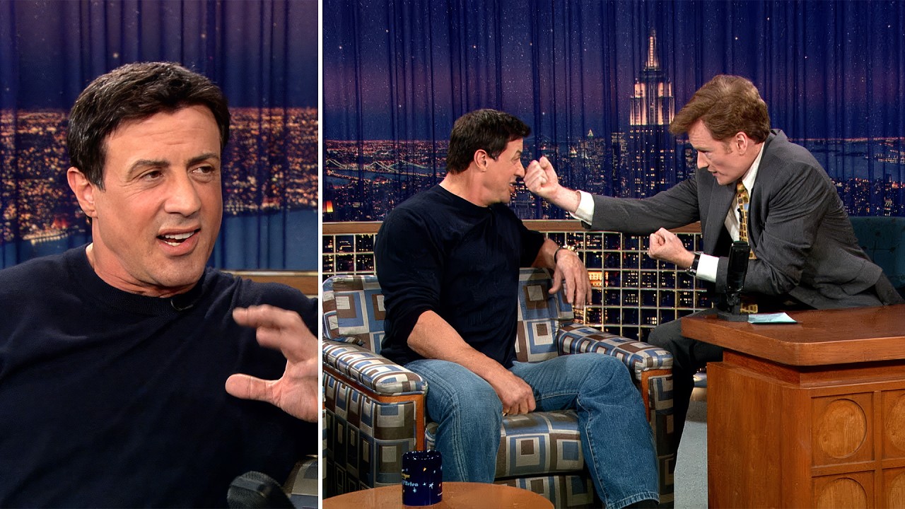 Sylvester Stallone Analyzes Rocky's Fighting Style | Late Night with Conan O&rsquo;Brien