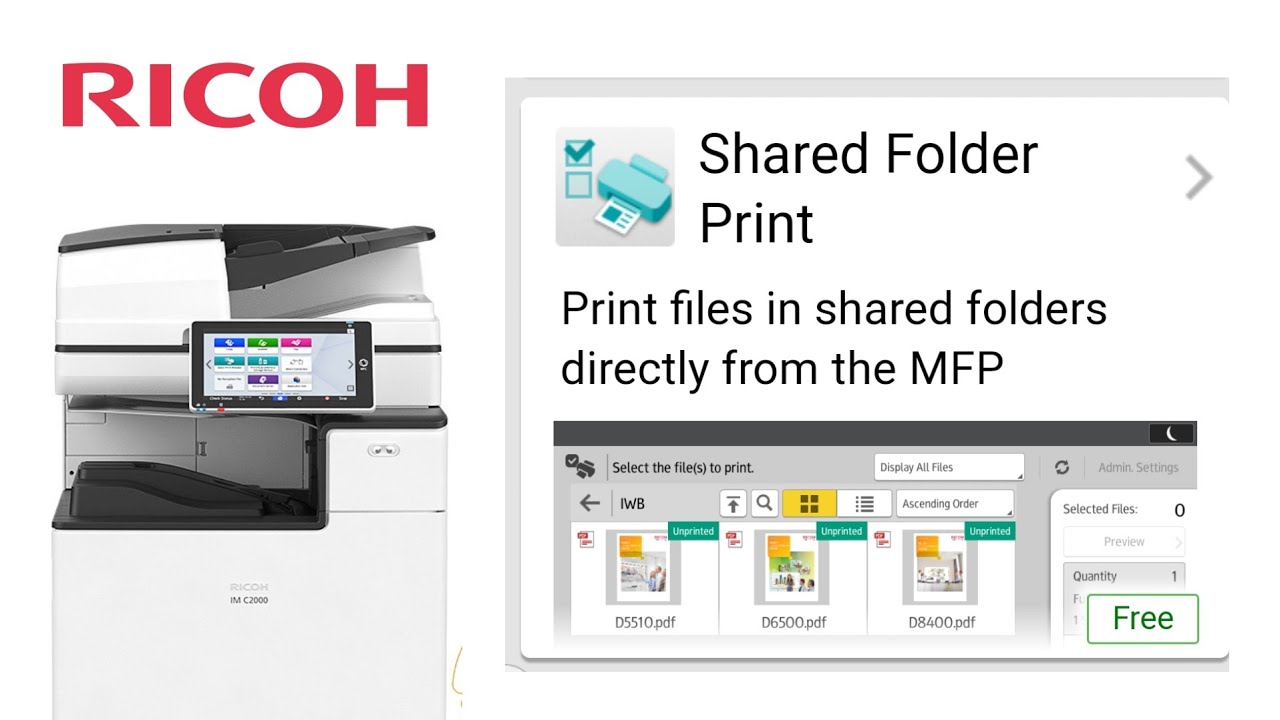 How to configure | Ricoh shared folder print | Ricoh SOP