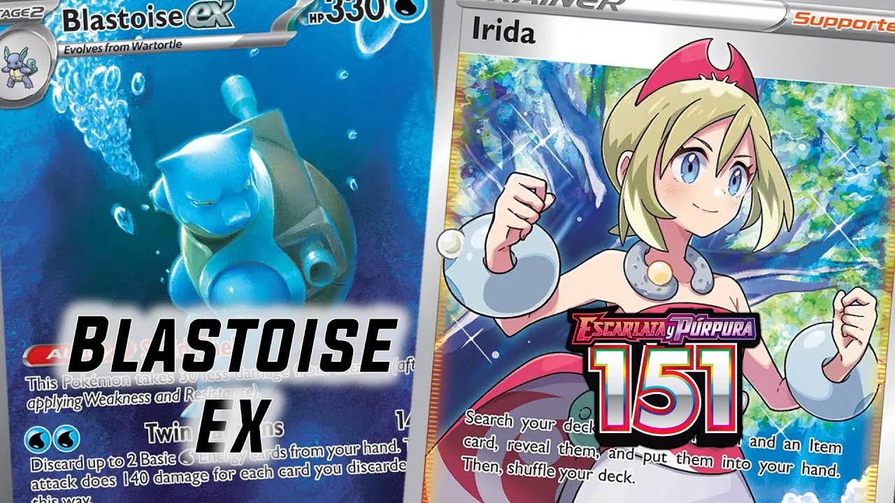 Blastoise ex ¿El mejor inicial de Kanto?- Cartas Pokémon 151