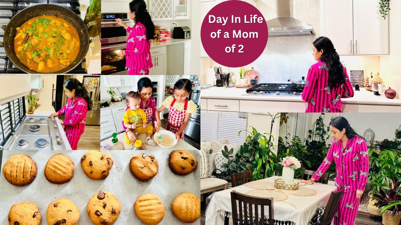 🌇Один день из жизни работающей мамы двоих детей👩‍👧‍👦 Распорядок дня до ужина 🥘 Выпечка 🍪Приготовл...