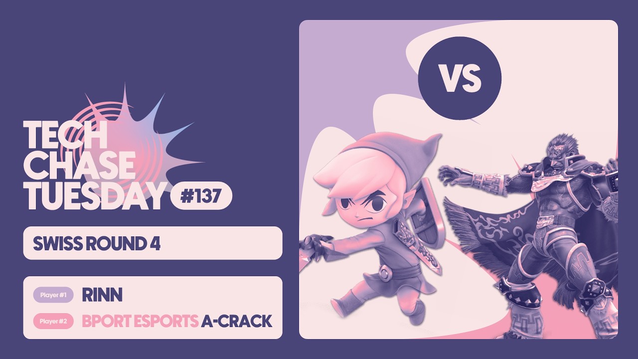 Rinn (Toon Link) vs Bport Esports | A-Crack (Ganon/Lucario) | Swiss Round 4 | Tech Chase Tuesday 137