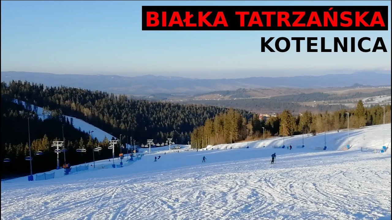 Białka Tatrzańska (Kotelnica) - zjazd ze stoku - trasa niebieska (wyciąg VI: Pasieka Express)