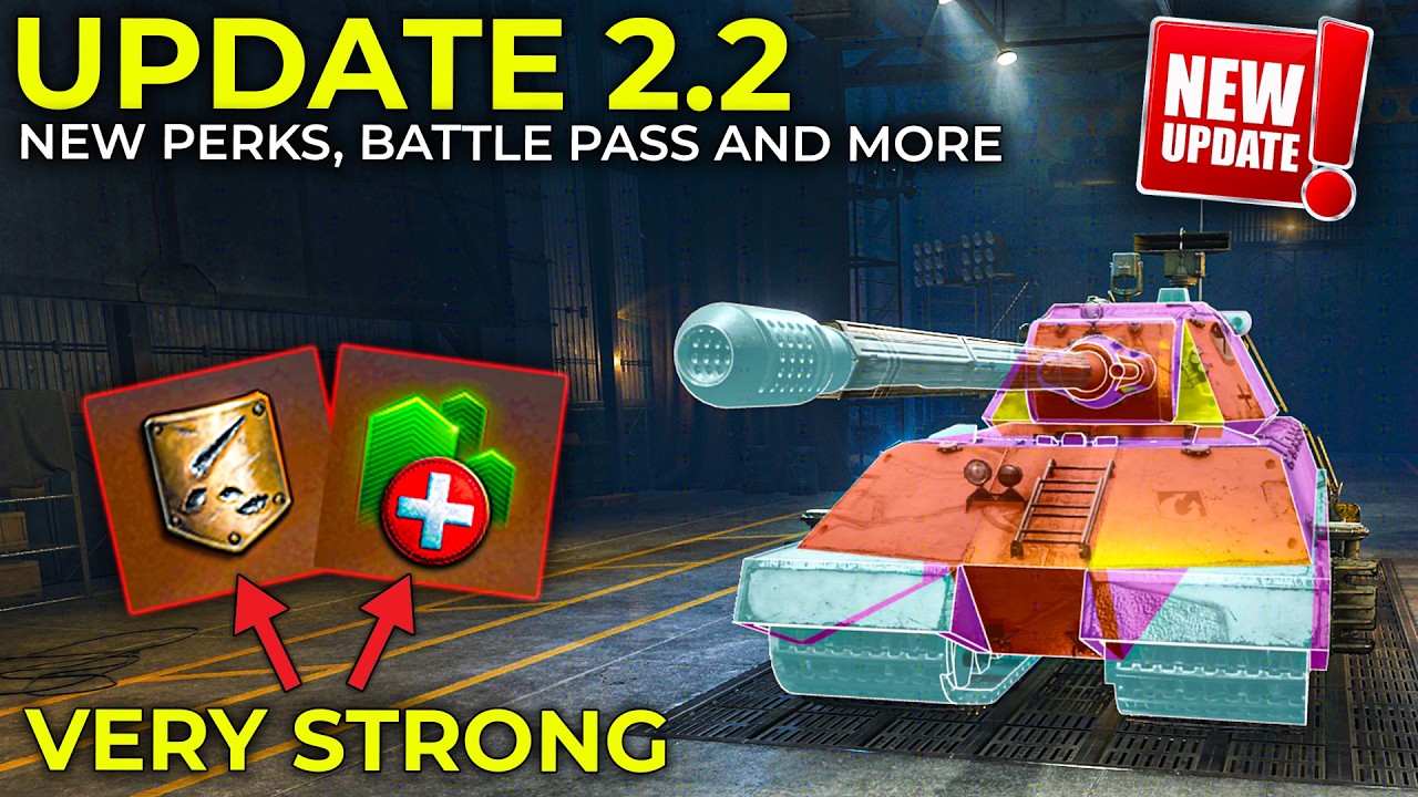 NEW UPDATE 2.2 - 10 New Crew Perks, Battle Pass, Armor Inspector and More in World of Tanks