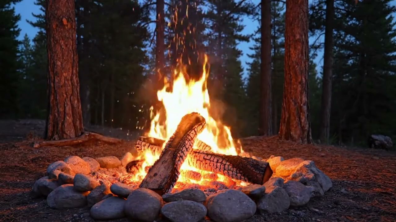 Campfire Under the Jungle | Nature Sounds for Meditation, Relaxation & Concentration