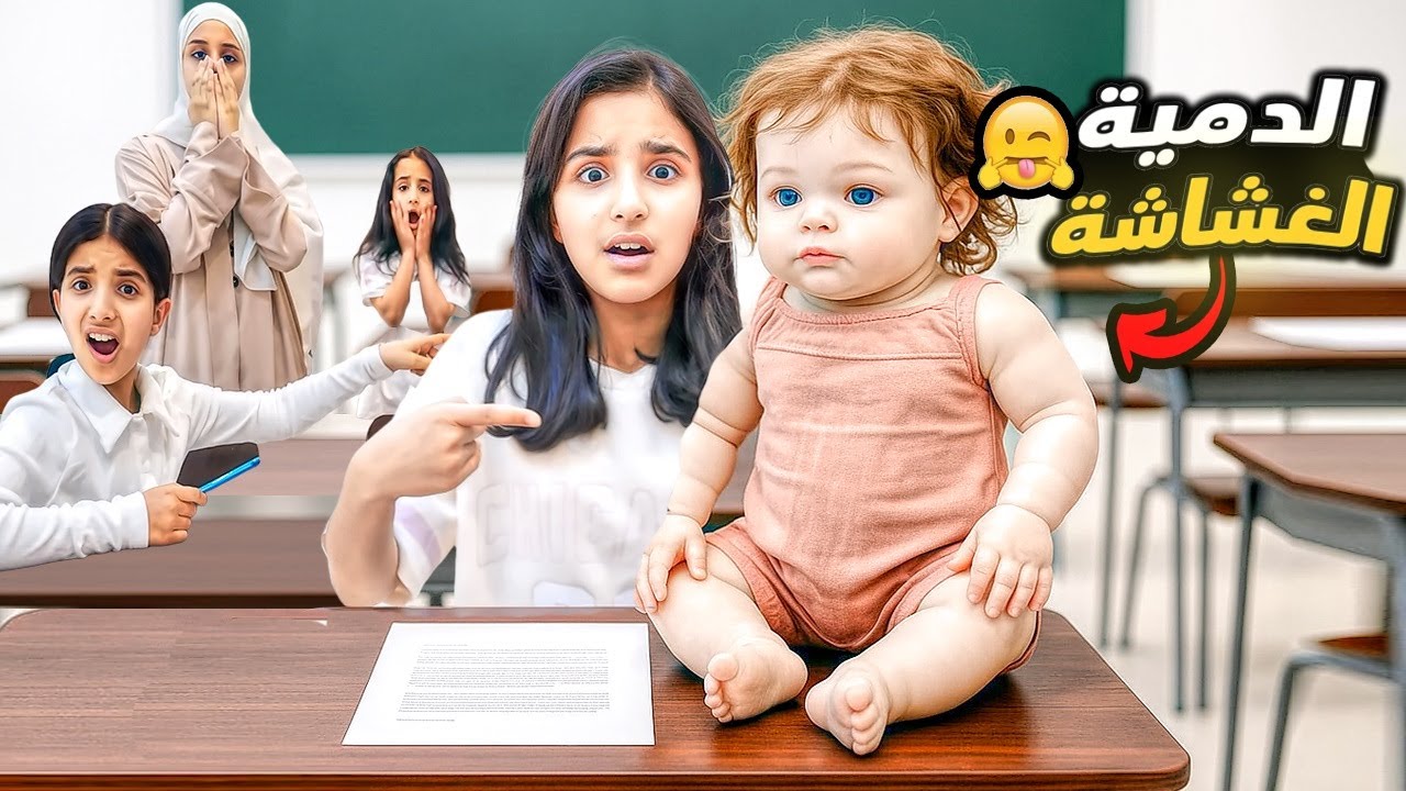 فيلم بنت صغيرة داخل لجنة الامتحان 😳 سوالف بناتي