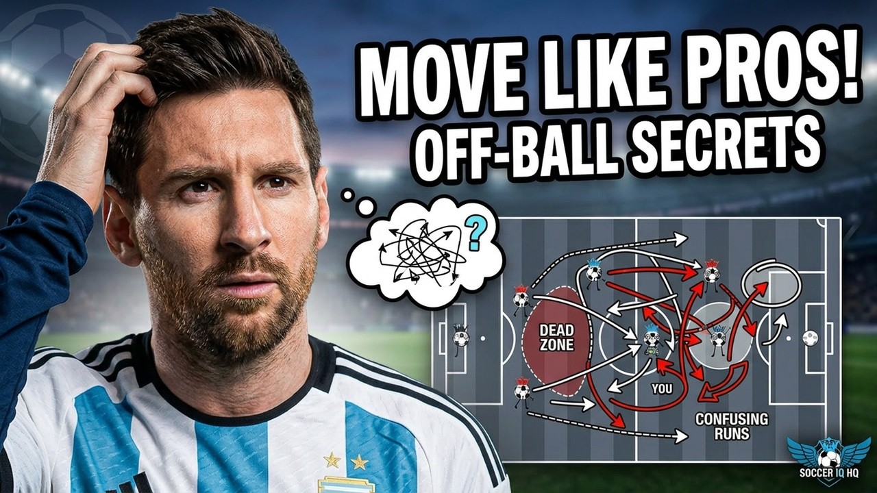 Off the ball movement is the MOST IMPORTANT SKILL in soccer! #movement #football