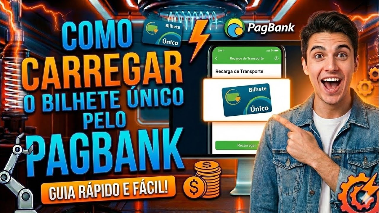 Como RECARREGAR o BILHETE &Uacute;NICO pelo APP do PAGSEGURO 