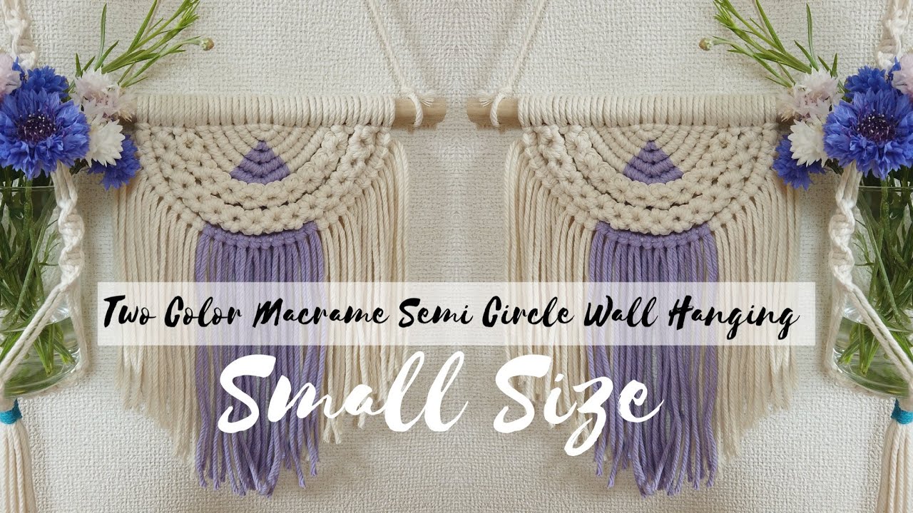 Macrame Semi Circle Wall Hanging