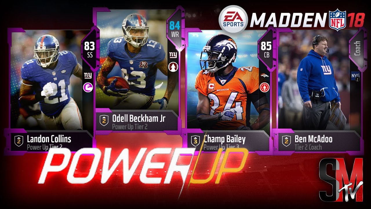POWER UP PLAYERS & COACHES - MADDEN 18 ULTIMATE TEAM