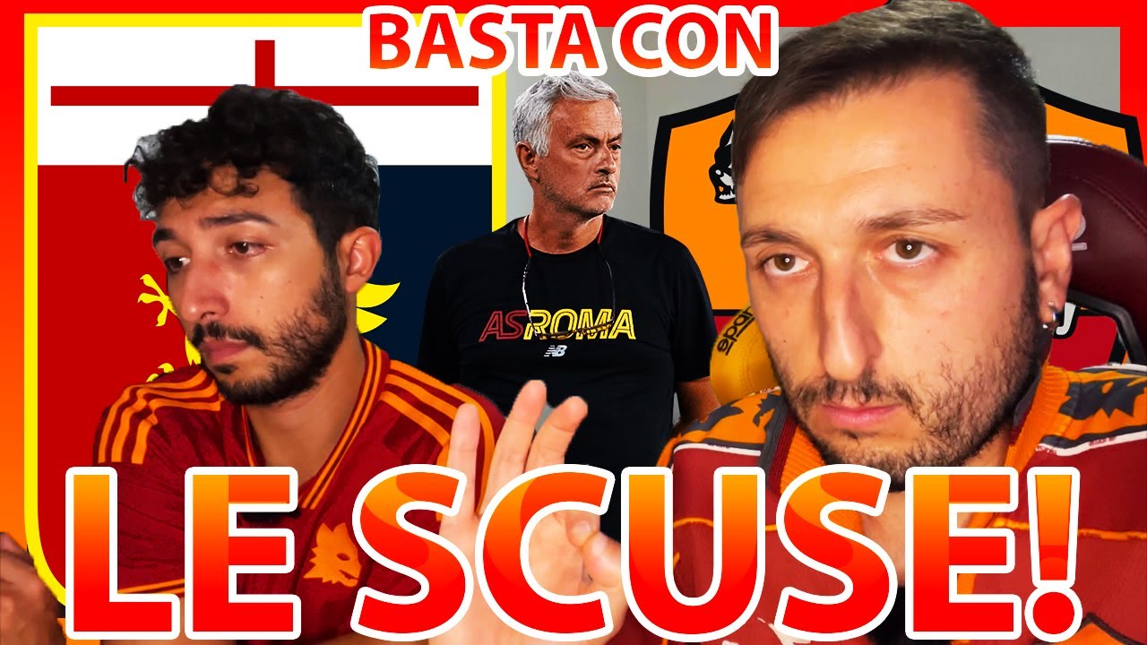MOURINHO adesso BASTA, non hai PI&Ugrave; SCUSE‼️ GENOA-ROMA 4-1