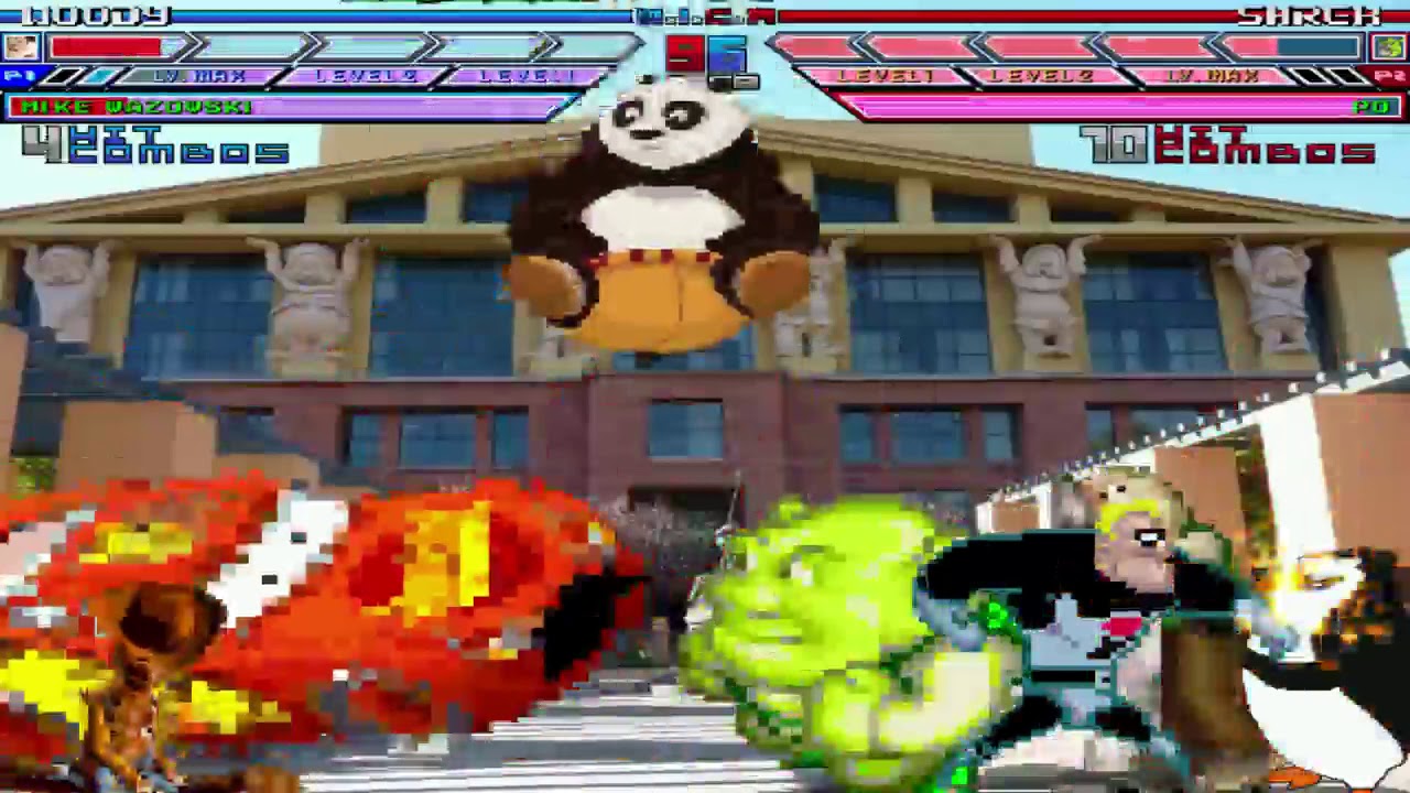Mugen battle team Pixar vs team Dreamworks