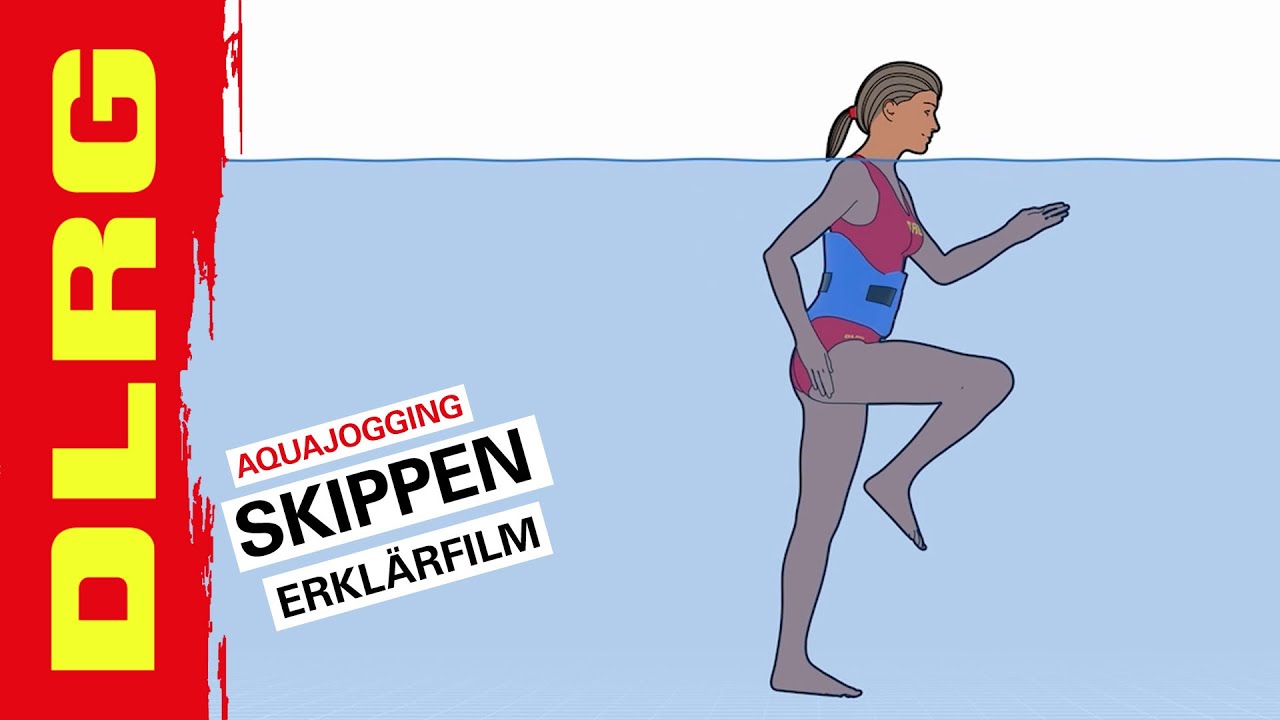 DLRG | Aquajogging-Schritttechniken: Skippen