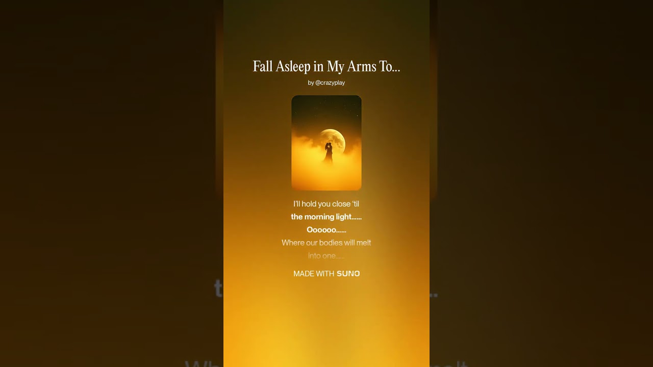 Fall Asleep in My Arms Tonight/Pop/Soft Rock/Singer-Songwriter/AI Music/Lyrics 100% Human Written
