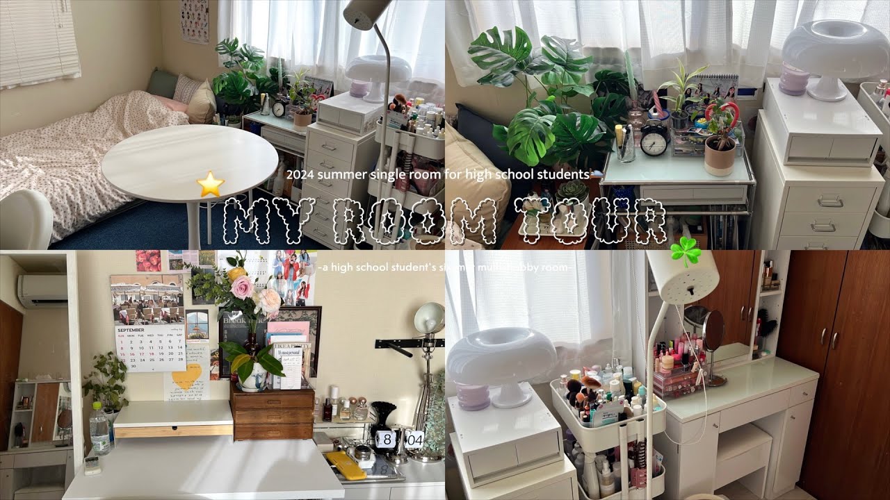\ROOM TOUR/高校生の1人部屋6畳の部屋紹介✳️🎀韓国好きオタク感満載のお部屋🛌多趣味.物多めのルームツアー=͟͟͞★