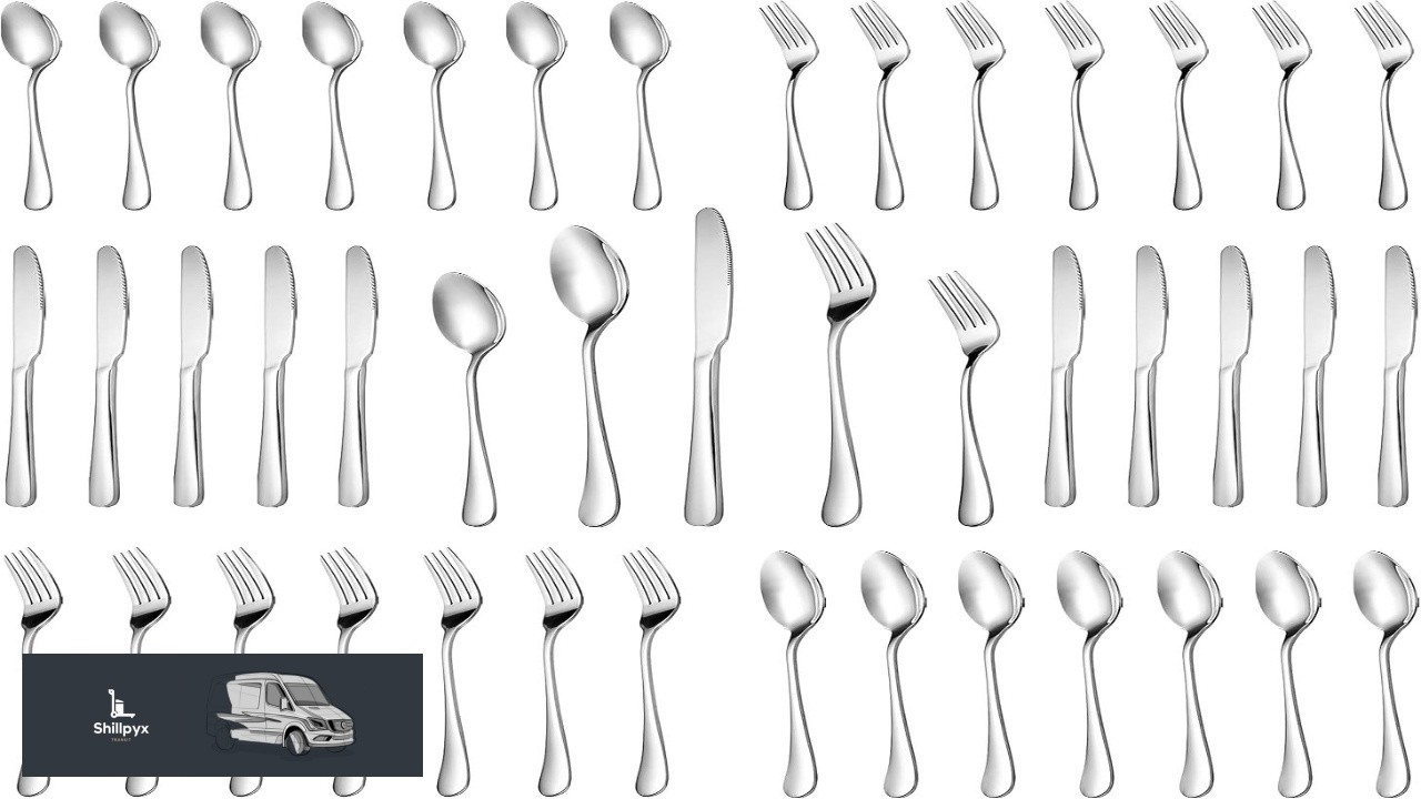 MUTNITT 30 Pcs Silverware Set Service for 6 Premium Stainless Steel Flatware Set Mirror