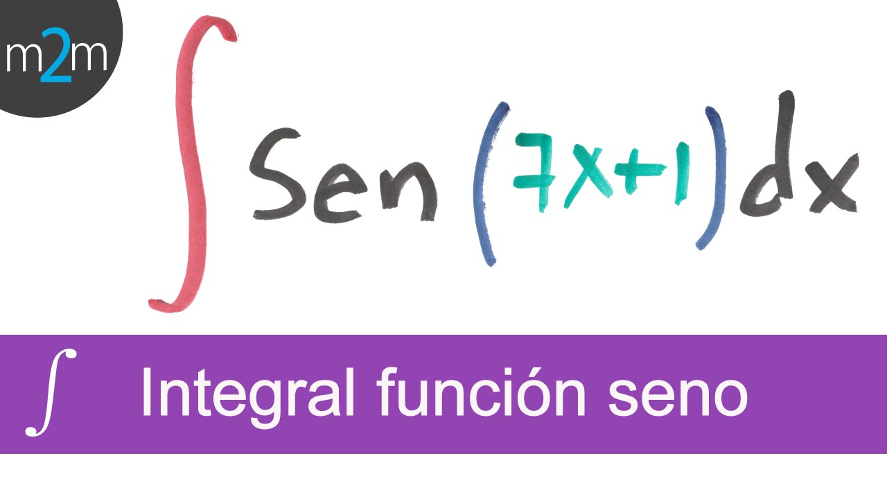 Integral de la función seno