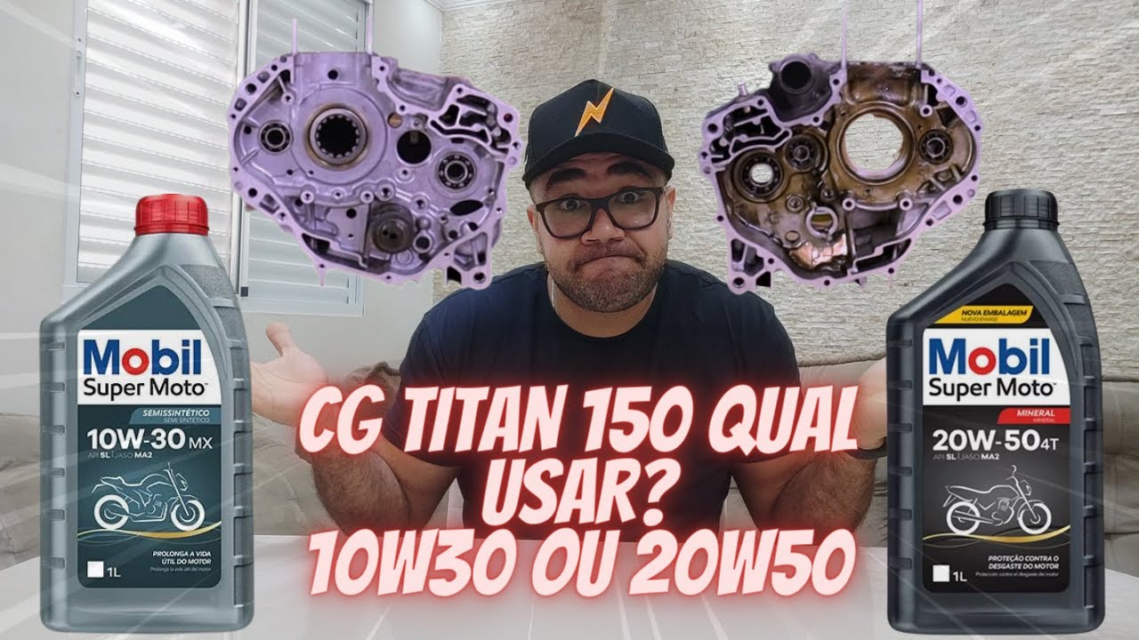 QUAL MELHOR OLEO USAR NA CG TITAN 150 10W30 OU 20W50 QUAL USAR SEM ERRO?
