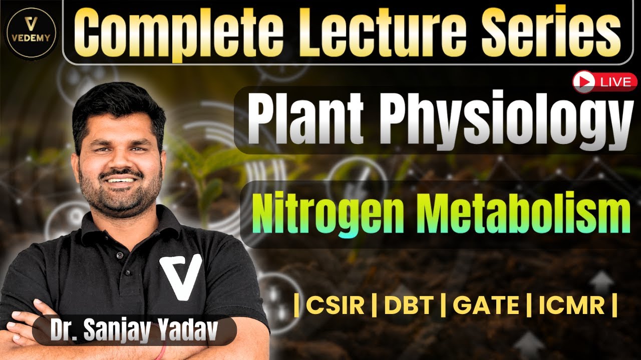 Complete Lecture Series | Nitrogen Metabolism | Plant Physiology | Dr. Sanjay Yadav | CSIR | GATE |