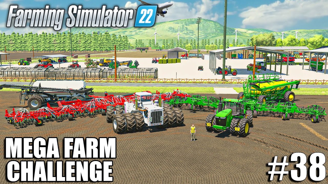 I USED The BIGGEST SEEDERS in FS22 + 40m WIDE | MEGA Farm Challenge #38 | Farming Simulator 22