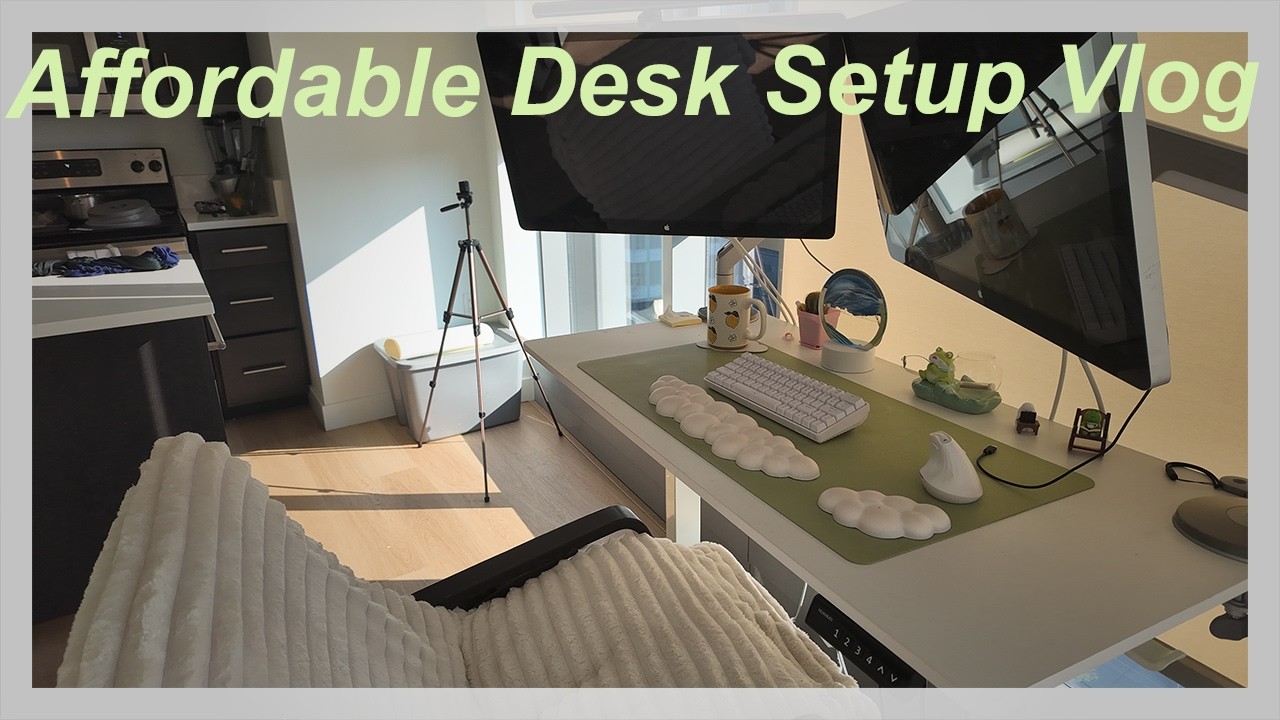 Affordable Work From Home Desk Setup Vlog