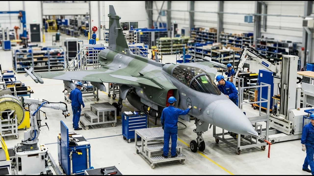 Saab JAS 39 Gripen Production: Modular Assembly & Rapid Swap Maintenance Integration