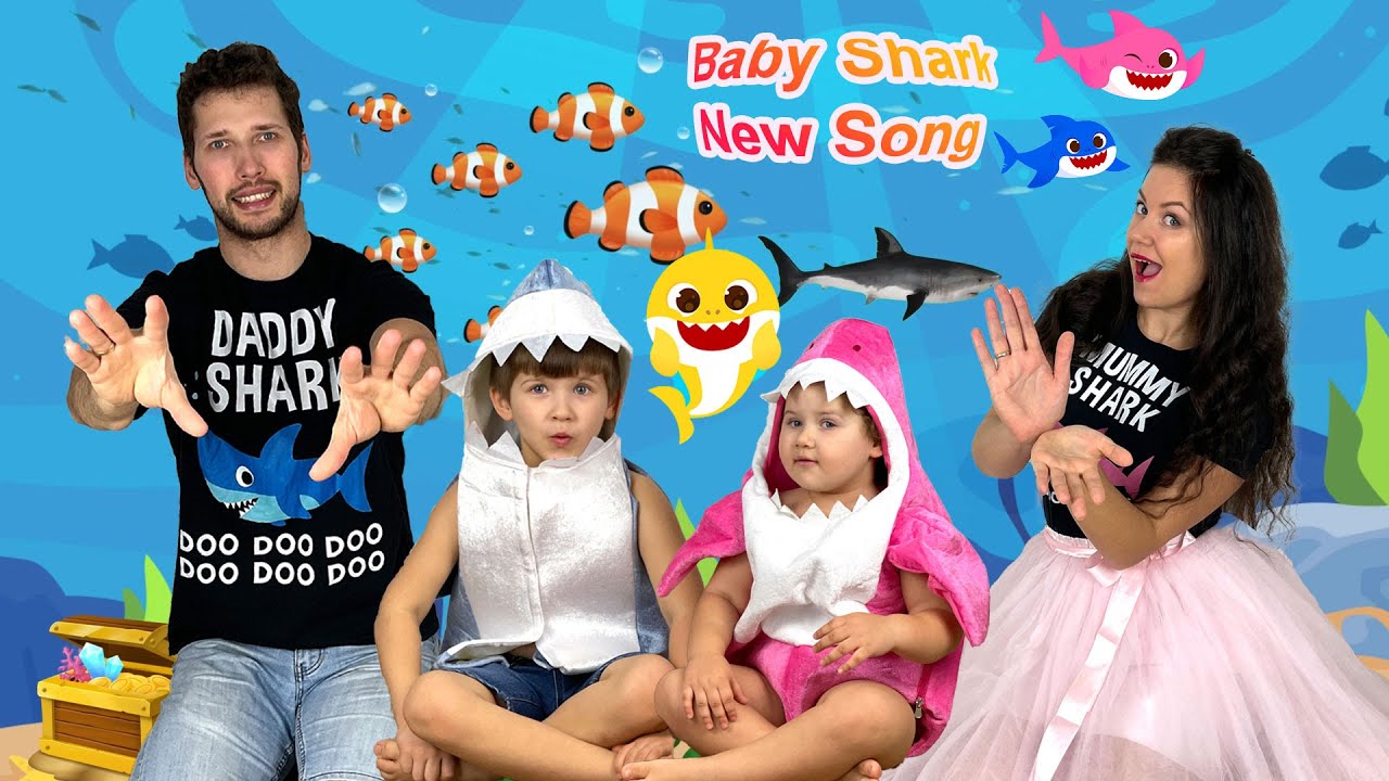 BABY SHARK NEW SONG WITH LYRICS! Updated version by Tutti Frutti Kids!