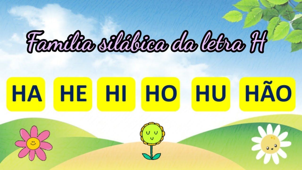 Família silábica da letra H - Alfabetização