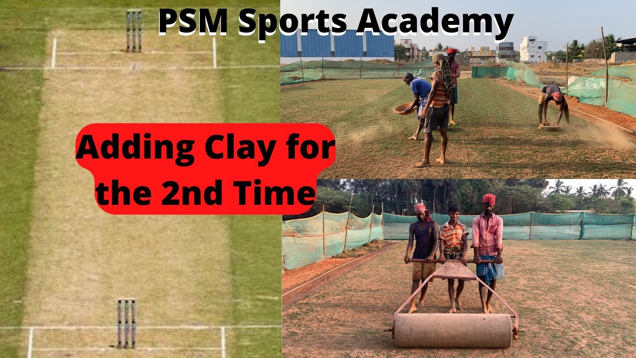 Cricket Turf Wicket Making - Part 14 (Adding Clay for the 2nd time) [Process did- Rolling,Watering]