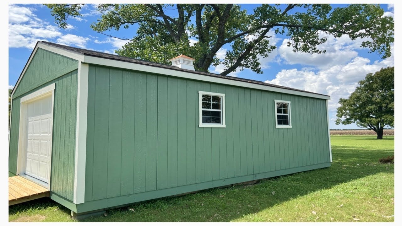 New Shed in the Garden! 🏡 | Heartland Vista 16x24 Wooden Shed w/total cost | Wendi's Garden